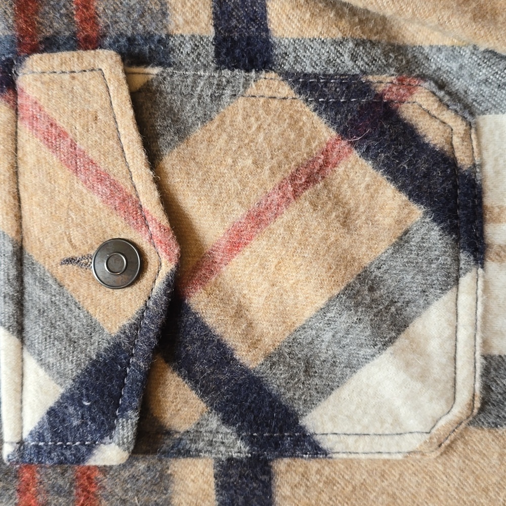 Zara, Shacket Wool Blend Plaid, Oversized, EUC, Women's M - Picture 7 of 12